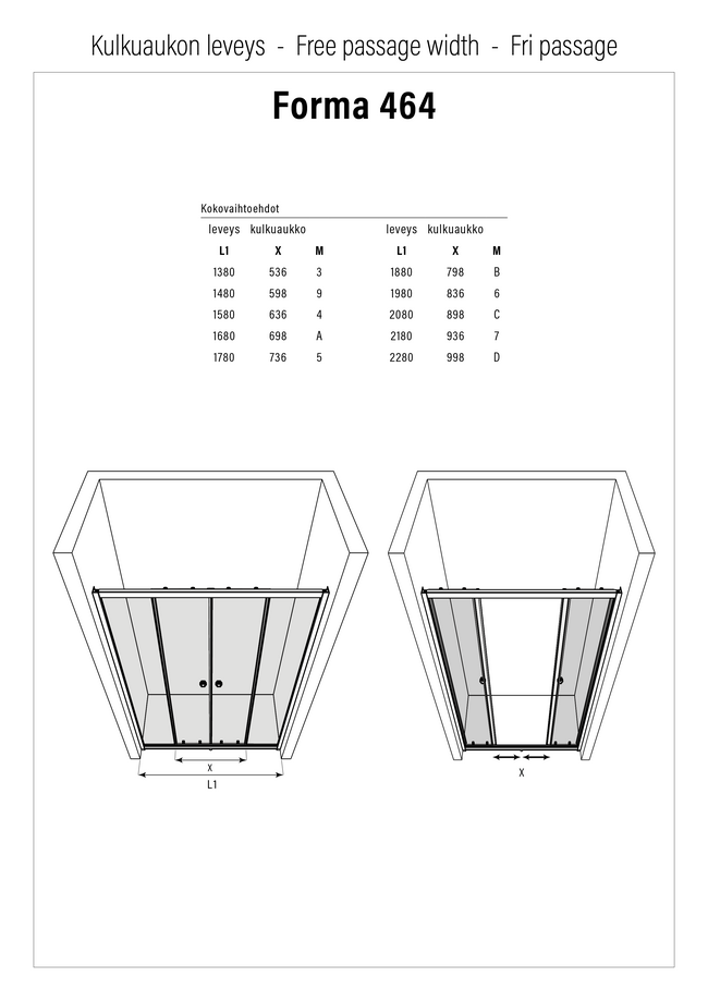Fri passage - Forma 464