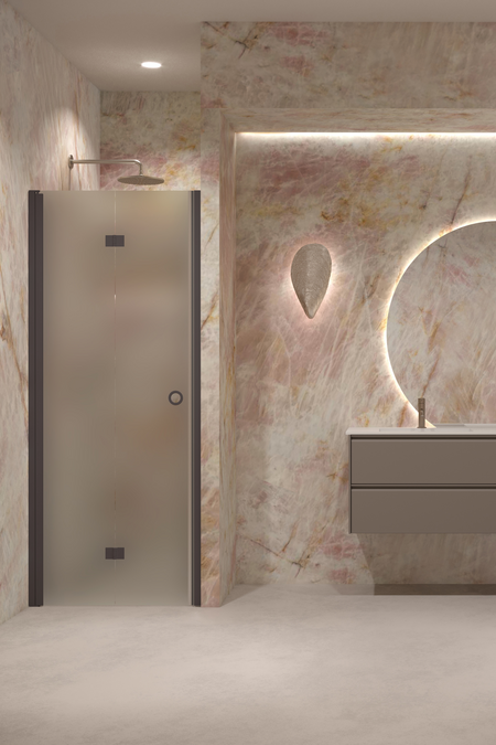 Vikbar duschdörr med magnetlåsning Forma 383