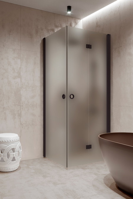 Duschhörn med vändbar och vikbar dörr Forma 373