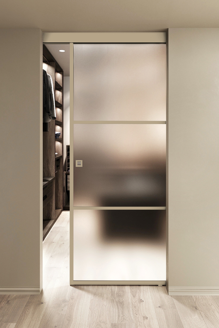 Wall mounted sliding door with soft closing mechanism Inne W1T Tokyo