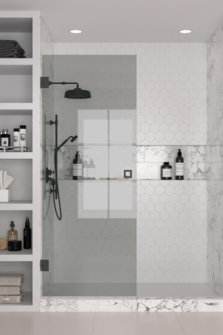 Vändbar duschvägg Vetro 512