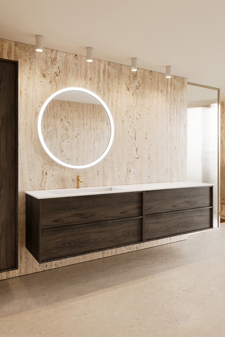 Double cabinet with Corian basin Casa H06