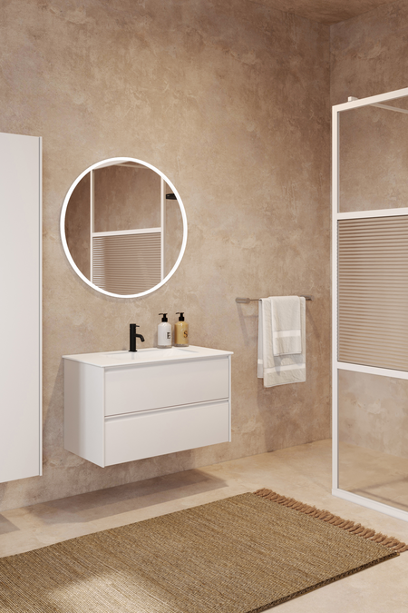 Cabinet with Duratek basin Luna L03