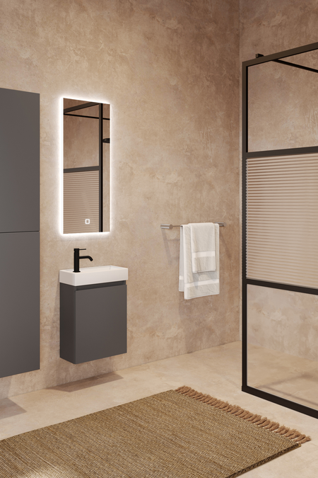 Mini cabinet with ceramic basin Luna L17 Mini