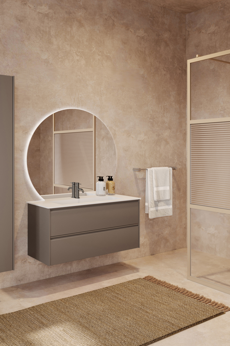 Cabinet with Corian basin Luna L04