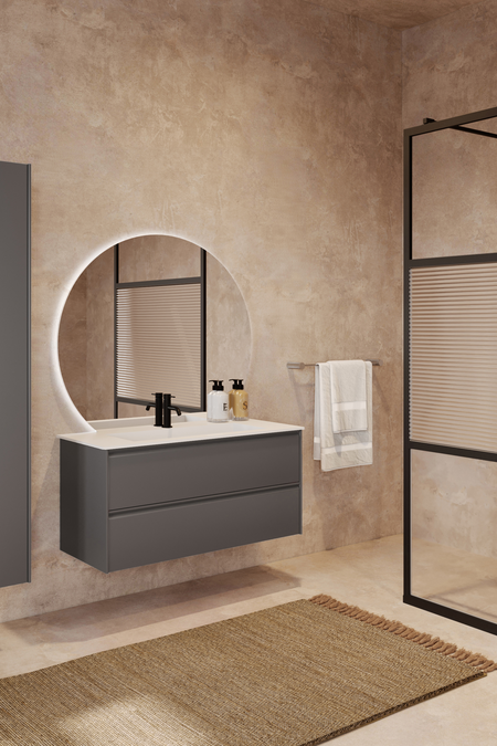 Kommod med Corian tvättställ Luna L04